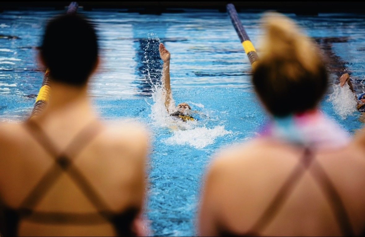 Sarah Glosson, competing in the pool